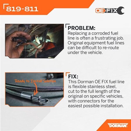 Dorman OE Replacement 34 46 And 81 Length 95 Millimeter And 125 Millimeter Outer Diameter 819-812